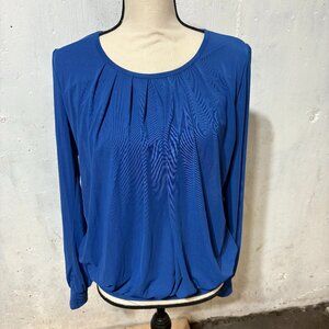 NWOT Long sleeved blue blouse size M